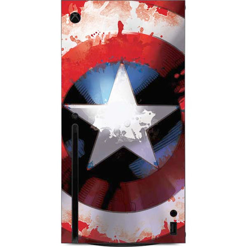 Marvel Captain America Star Shield Xbox Series X Console Skin