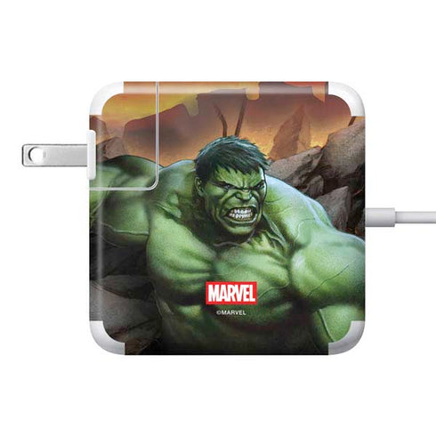 Marvel Enraged Hulk 85W Power Adapter (15 and 17 inch MacBook Pro Charger) Skin