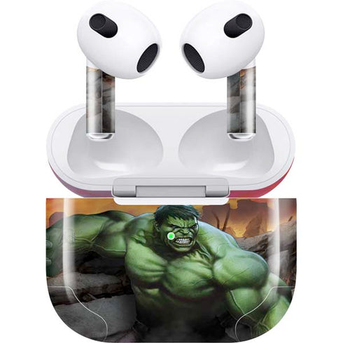 Marvel Enraged Hulk Apple AirPods (3rd Gen 2021) Skin