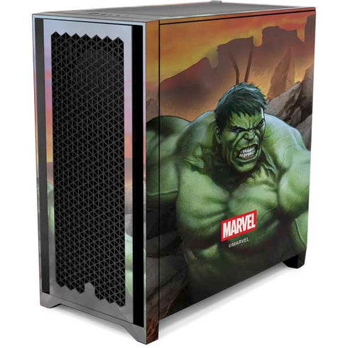 Marvel Enraged Hulk Corsair 4000D Tempered Glass Mid-Tower ATX Case Skin