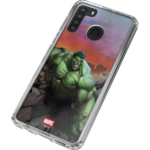 Marvel Enraged Hulk Galaxy A21 Clear Case