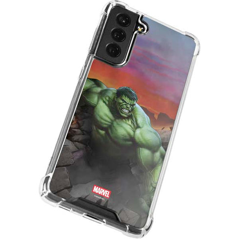 Marvel Enraged Hulk Galaxy S21 FE Clear Case
