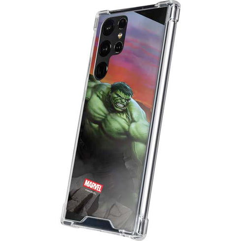 Marvel Enraged Hulk Galaxy S22 Ultra Clear Case