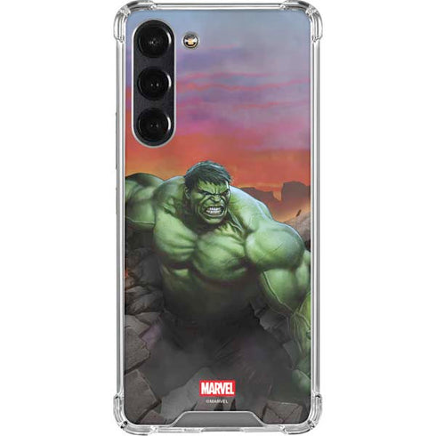 Marvel Enraged Hulk Galaxy S24 FE Clear Case