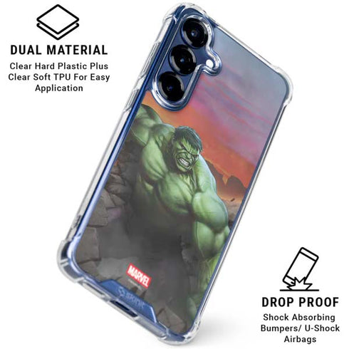 Marvel Enraged Hulk Galaxy S25 Plus Clear Case