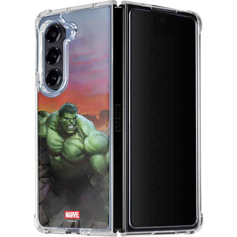 Marvel Enraged Hulk Galaxy Z Fold5 5G Clear Case