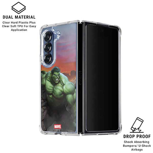 Marvel Enraged Hulk Galaxy Z Fold6 Clear Case
