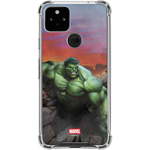 Marvel Enraged Hulk Google Pixel 5a 5G Clear Case