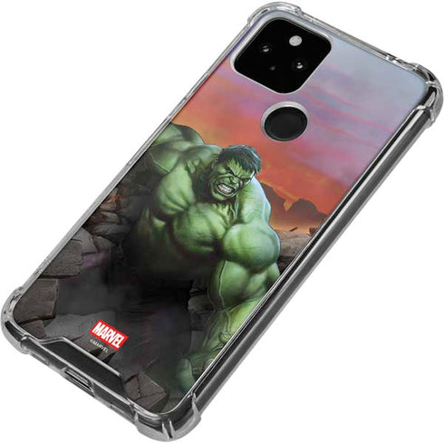 Marvel Enraged Hulk Google Pixel 5a 5G Clear Case