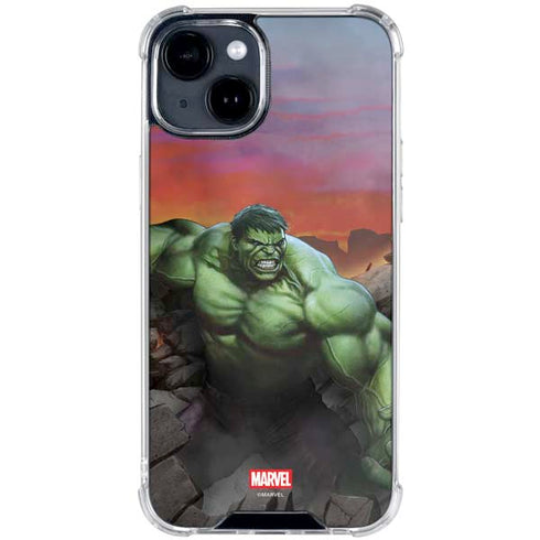 Marvel Enraged Hulk iPhone 14 Plus Clear Case