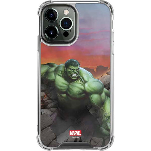 Marvel Enraged Hulk iPhone 14 Pro Max Clear Case
