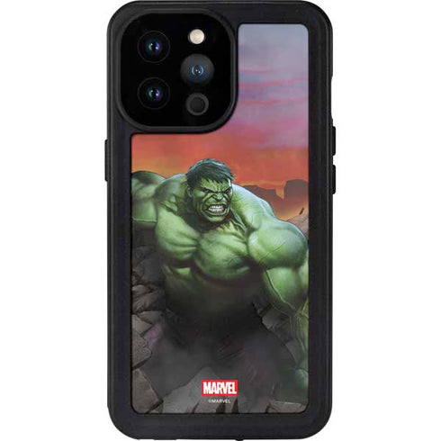 Marvel Enraged Hulk iPhone 14 Pro Max Waterproof Case