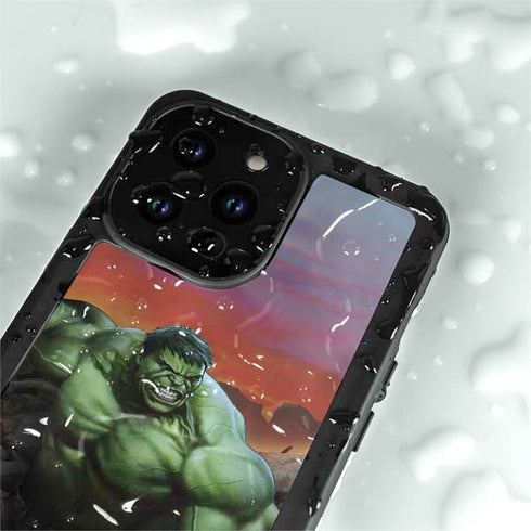 Marvel Enraged Hulk iPhone 14 Pro Max Waterproof Case