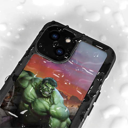 Marvel Enraged Hulk iPhone 15 Plus Waterproof Case