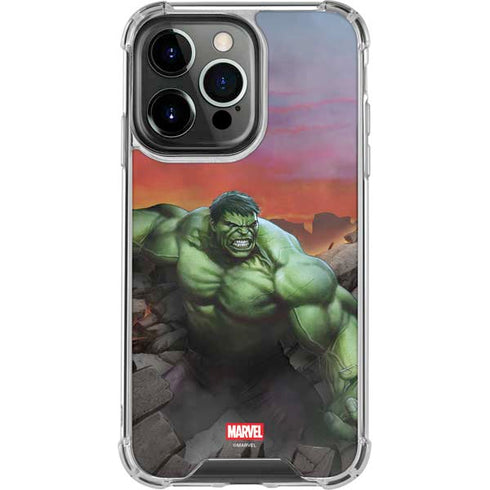 Marvel Enraged Hulk iPhone 15 Pro Max Clear Case