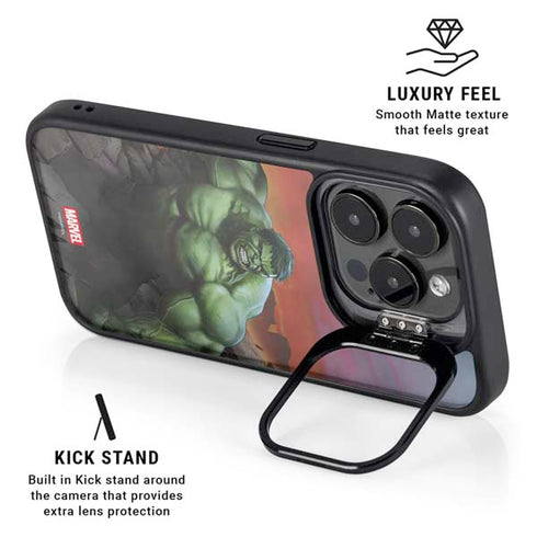 Marvel Enraged Hulk iPhone 15 Pro Max Kickstand Case
