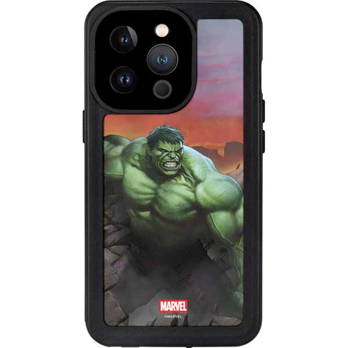 Marvel Enraged Hulk iPhone 15 Pro Waterproof Case