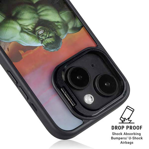 Marvel Enraged Hulk iPhone 16 Kickstand Case