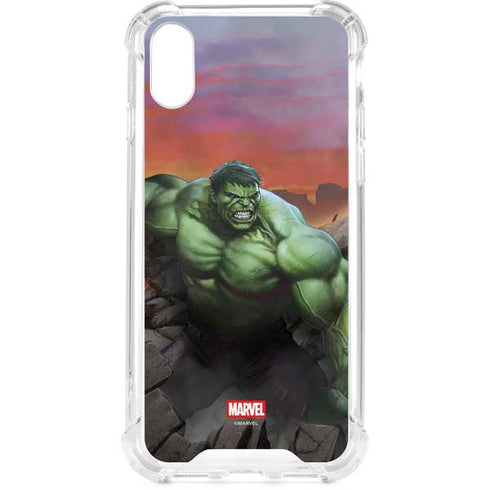 Marvel Enraged Hulk iPhone XS Clear Case