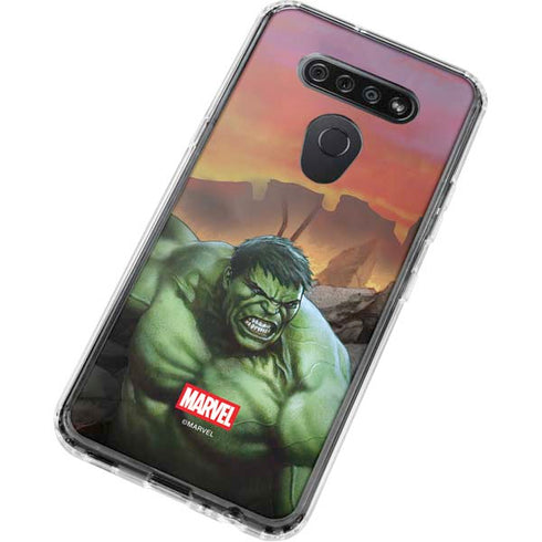 Marvel Enraged Hulk LG K51/Q51 Clear Case