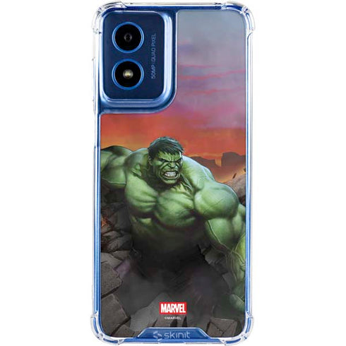 Marvel Enraged Hulk Moto G 5G (2024) Clear Case
