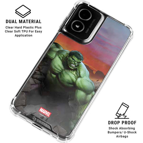 Marvel Enraged Hulk Moto G Power 5G (2024) Clear Case
