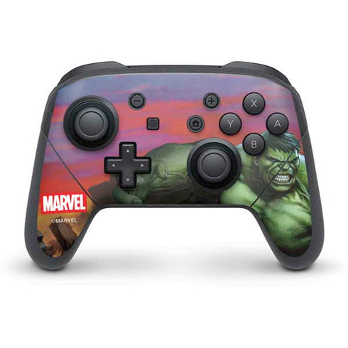 Marvel Enraged Hulk Nintendo Switch Pro Controller Skin