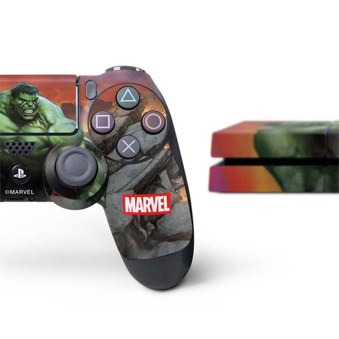 Marvel Enraged Hulk PS4 Console and Controller Bundle Skin
