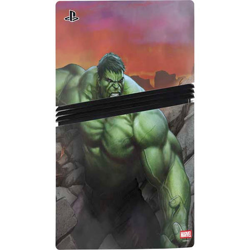 Marvel Enraged Hulk PS5 Pro Console Skin