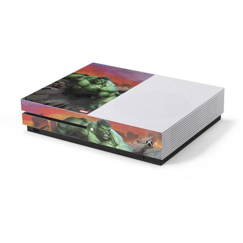 Marvel Enraged Hulk Xbox One S Console Skin
