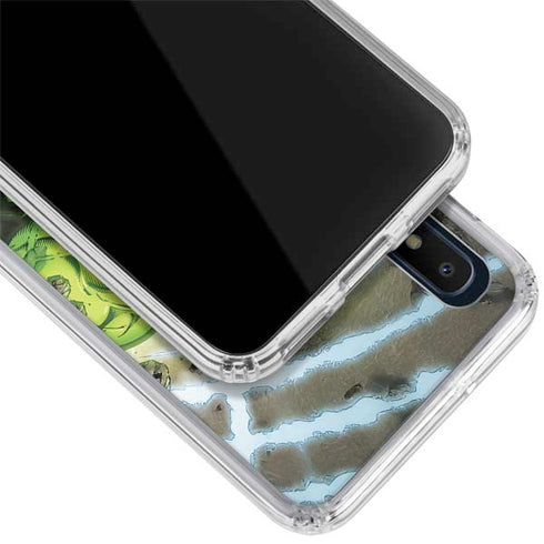 Marvel Hulk Green Goliath Galaxy A10e Clear Case