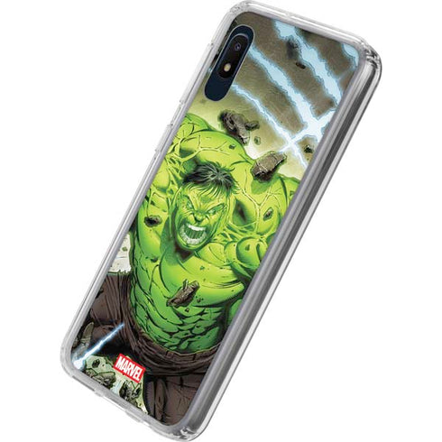 Marvel Hulk Green Goliath Galaxy A10e Clear Case