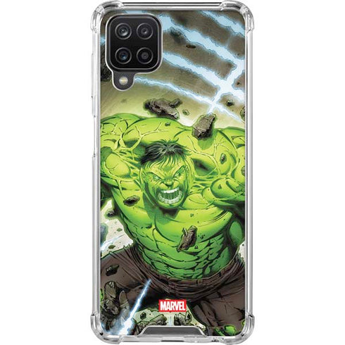 Marvel Hulk Green Goliath Galaxy A12 Clear Case