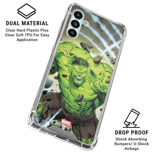 Marvel Hulk Green Goliath Galaxy A13 5G Clear Case