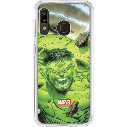 Marvel Hulk Green Goliath Galaxy A20 Clear Case