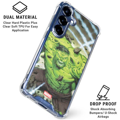 Marvel Hulk Green Goliath Galaxy S25 Plus Clear Case