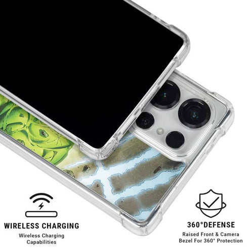 Marvel Hulk Green Goliath Galaxy S25 Ultra Clear Case
