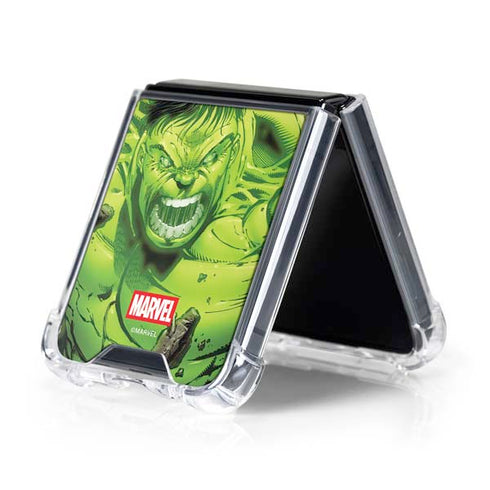 Marvel Hulk Green Goliath Galaxy Z Flip5 5G Clear Case
