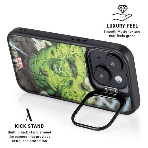Marvel Hulk Green Goliath iPhone 14 Kickstand Case