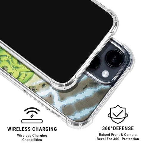 Marvel Hulk Green Goliath iPhone 14 Plus Clear Case