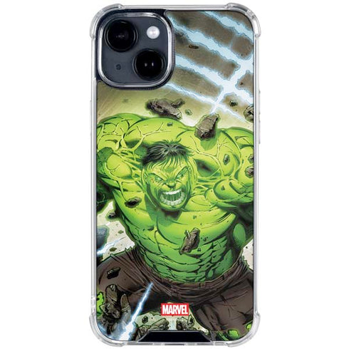 Marvel Hulk Green Goliath iPhone 15 Plus Clear Case