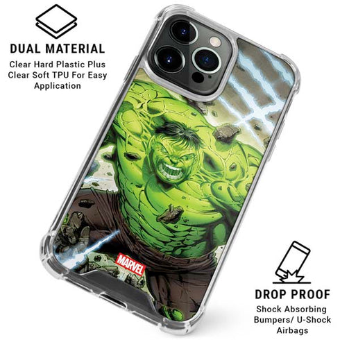 Marvel Hulk Green Goliath iPhone 15 Pro Clear Case