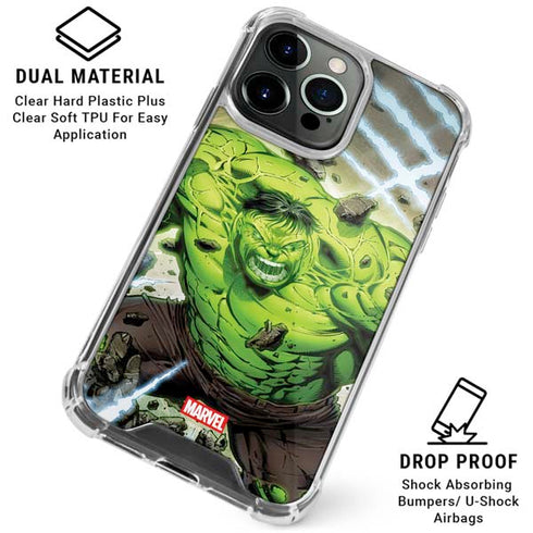 Marvel Hulk Green Goliath iPhone 15 Pro Max Clear Case