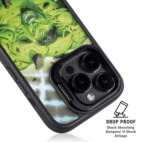 Marvel Hulk Green Goliath iPhone 15 Pro Max Kickstand Case