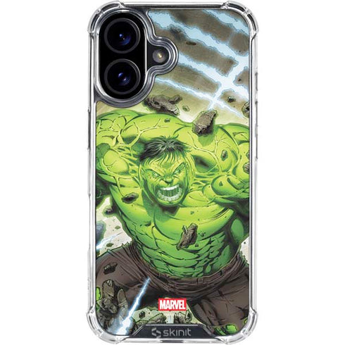 Marvel Hulk Green Goliath iPhone 16 Clear Case