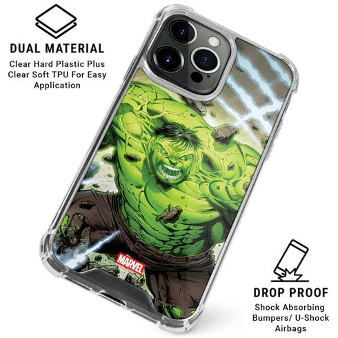 Marvel Hulk Green Goliath iPhone 16 Pro Max Clear Case
