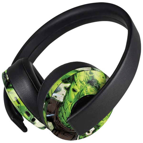 Marvel Hulk Green Goliath PlayStation 4 Gold Wireless Headset Skin