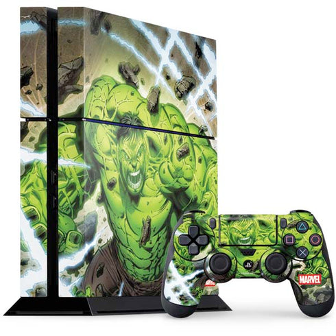 Marvel Hulk Green Goliath PS4 Console and Controller Bundle Skin