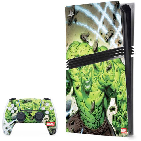 Marvel Hulk Green Goliath PS5 Pro Bundle Skin