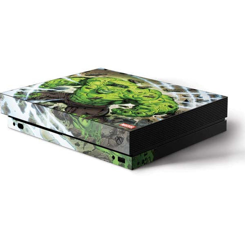 Marvel Hulk Green Goliath Xbox One X Console Skin